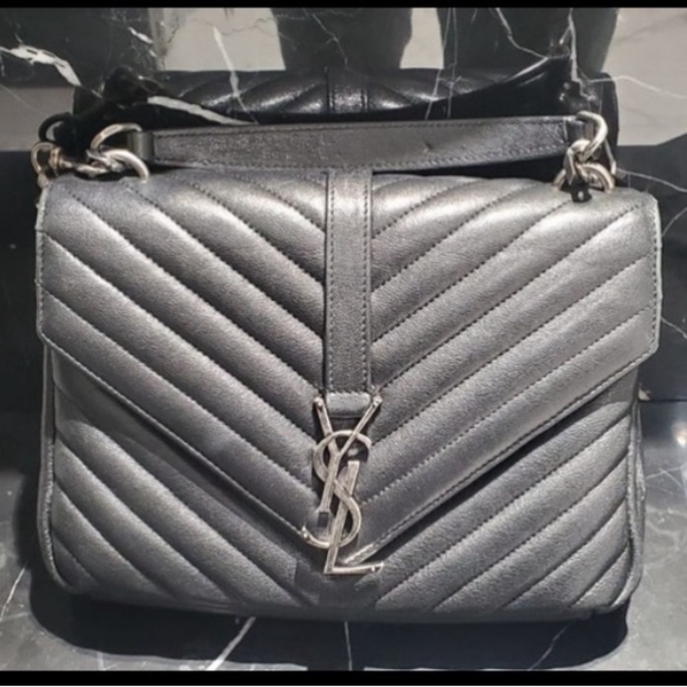 YSL Yves Saint Laurent - Medium College Bag - Black